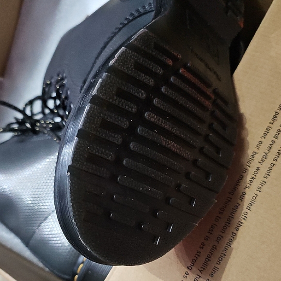 Dr. Martens Charcoal Leather Boots - Picture 3 of 6